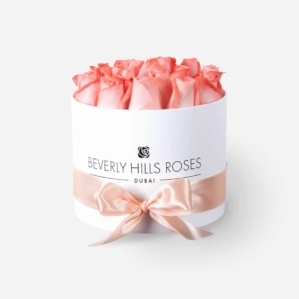 Online Flower Delivery in Dubai "Peach" in Small White Box