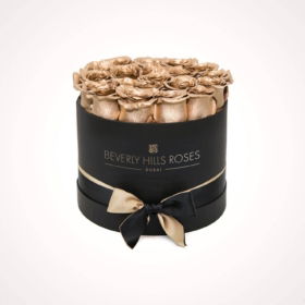 Buy Gold Roses in Golden Globe - Round box