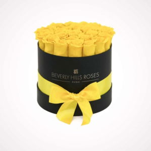 Yellow Roses Bouquet - Round Box