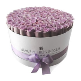 Only Roses Dubai Price "Vintage" Light Purple Roses in Large White Box