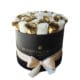 White & Gold Flowers In Round Box