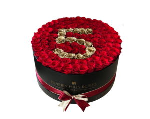 red rose number flower arrangement