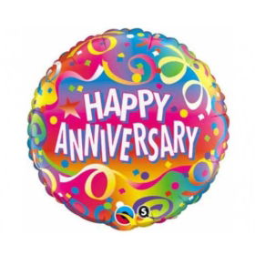 Anniversary Confetti Balloon Round