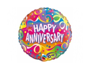 Anniversary Confetti Balloon Round