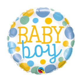 Baby Boy Dots Balloon