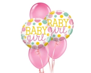 Baby Girl Balloon Bouquet