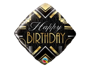 Birthday Art Deco Balloon Diamond Shape