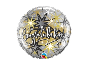 Congratulations Elegant Stars Balloon