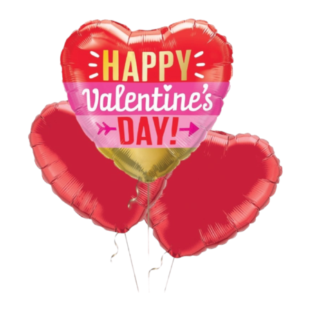 Valentine's Day Arrow Stripes Balloon