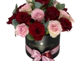 Red & Pink Roses in Sweet Blooms Splendid