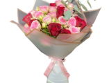 Red Roses and Pink Baby Roses Bouquet in Sweet Sensation