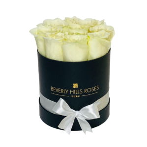 White Roses Mini Black Box