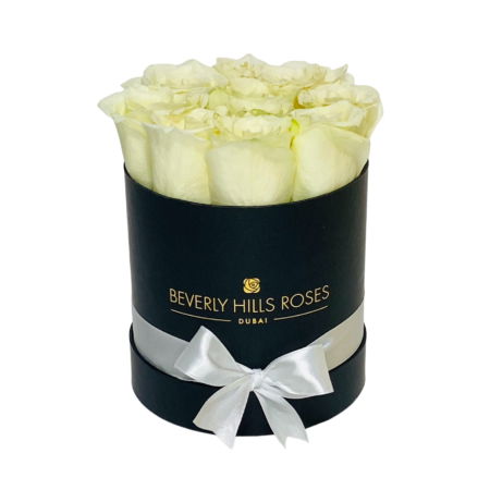 White Roses Mini Black Box