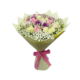 White Pink Purple Pastel Roses Hand Bouquet